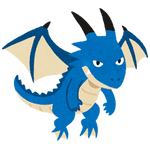 青いドラゴン「いらすとや」