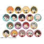 TVアニメ『ハイキュー!!』トレーディング ちびキャラ モーニングver. グリッター缶バッジ（C）古舘春一／集英社・「ハイキュー!!」製作委員会