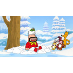 「明治プロビオヨーグルト R-1」第2弾 CM「雪だるま」篇カット