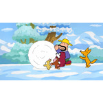 「明治プロビオヨーグルト R-1」第2弾 CM「雪だるま」篇カット