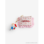 ハローキティ×Cath Kidston「フリルティッシュポーチ＆マスコットチャームセット Provence」