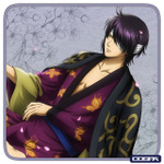 描き下ろし 高杉晋助 フルカラーハンドタオル 小窓から覗く景色Ver.