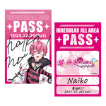 ないふぁみ3000者面談 バックステージパス風ステッカー ないこ