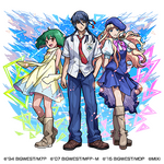 火属性　★6　トライアングラー シェリル＆ランカ＆アルト（進化）CV：遠藤綾（シェリル・ノーム）中島愛（ランカ・リー）中村悠一（早乙女アルト）