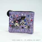 スパンコール刺繍ポーチ“Kuromi”    ¥9,690(税込)