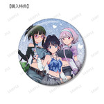 アニメ『グリッドマン ユニバース』「描き下ろし 宝多六花＆新条アカネ＆2代目 Y2K ver. 75mmグリッター缶バッジ AMNIBUS＆アニメイト限定特典