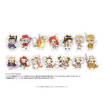 ブラインドダイカットステッカー　ラスカルコラボver. （全14種） サイズ：約70mm×70mm 販売価格：¥500(税込)