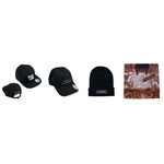 キャップ、ビーニー（全3種） 販売予定価格（キャップ）：各¥6,600（税込）、販売予定価格（ビーニー）：¥5,500（税込）大判スカーフ（約90cm×90cm） 販売予定価格：¥5,500（税込）