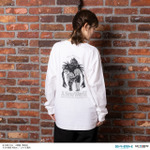 シーンイラストロングスリーブTシャツ 3（夜神月＆弥海砂＆リューク）ホワイト