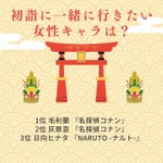 [初詣に一緒に行きたいキャラは？ 女性キャラ編 2026年版]第1位～第5位を一気に見る