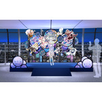 「東京スカイツリー×魔法少女まどか☆マギカ　月夜のワルツ」天望デッキ・天望回廊内の展示装飾　天望回廊 フロア445 ウェルカムエリア「月夜のホワイエ」