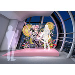 「東京スカイツリー×魔法少女まどか☆マギカ　月夜のワルツ」天望デッキ・天望回廊内の展示装飾　天望回廊 フロア450 フォトスポット「約束の環」