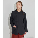 TVアニメ『らんま1/2』× earth music＆ecology Japan Label「チャイナシャツジャケット」ブラック　着用イメージ（C）高橋留美子・小学館/「らんま1/2」製作委員会