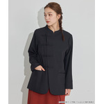 TVアニメ『らんま1/2』× earth music＆ecology Japan Label「チャイナシャツジャケット」ブラック　着用イメージ（C）高橋留美子・小学館/「らんま1/2」製作委員会