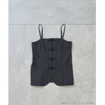 TVアニメ『らんま1/2』× earth music＆ecology Japan Label「チャイナビスチェ」ブラック（C）高橋留美子・小学館/「らんま1/2」製作委員会