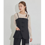 TVアニメ『らんま1/2』× earth music＆ecology Japan Label「チャイナビスチェ」ブラック　着用イメージ（C）高橋留美子・小学館/「らんま1/2」製作委員会