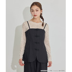 TVアニメ『らんま1/2』× earth music＆ecology Japan Label「チャイナビスチェ」ブラック　着用イメージ（C）高橋留美子・小学館/「らんま1/2」製作委員会