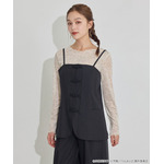 TVアニメ『らんま1/2』× earth music＆ecology Japan Label「チャイナビスチェ」ブラック　着用イメージ（C）高橋留美子・小学館/「らんま1/2」製作委員会