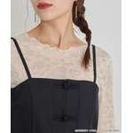 TVアニメ『らんま1/2』× earth music＆ecology Japan Label「チャイナビスチェ」ブラック　着用イメージ（C）高橋留美子・小学館/「らんま1/2」製作委員会