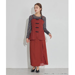 TVアニメ『らんま1/2』× earth music＆ecology Japan Label「チャイナビスチェ」ボルドー　着用イメージ（C）高橋留美子・小学館/「らんま1/2」製作委員会