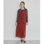 TVアニメ『らんま1/2』× earth music＆ecology Japan Label「チャイナビスチェ」ボルドー　着用イメージ（C）高橋留美子・小学館/「らんま1/2」製作委員会