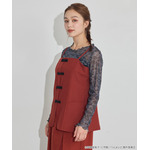 TVアニメ『らんま1/2』× earth music＆ecology Japan Label「チャイナビスチェ」ボルドー　着用イメージ（C）高橋留美子・小学館/「らんま1/2」製作委員会