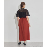 TVアニメ『らんま1/2』× earth music＆ecology Japan Label「チャイナスカート」ボルドー　着用イメージ（C）高橋留美子・小学館/「らんま1/2」製作委員会