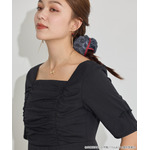 TVアニメ『らんま1/2』× earth music＆ecology Japan Label「チャイナワンピース」ブラック　着用イメージ（C）高橋留美子・小学館/「らんま1/2」製作委員会