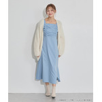 TVアニメ『らんま1/2』× earth music＆ecology Japan Label「チャイナワンピース」ライトブルー　着用イメージ（C）高橋留美子・小学館/「らんま1/2」製作委員会