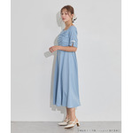 TVアニメ『らんま1/2』× earth music＆ecology Japan Label「チャイナワンピース」ライトブルー　着用イメージ（C）高橋留美子・小学館/「らんま1/2」製作委員会