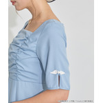 TVアニメ『らんま1/2』× earth music＆ecology Japan Label「チャイナワンピース」ライトブルー　着用イメージ（C）高橋留美子・小学館/「らんま1/2」製作委員会