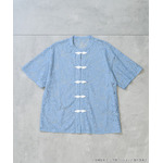 TVアニメ『らんま1/2』× earth music＆ecology Japan Label「チャイナレースシャツ」ライトブルー（C）高橋留美子・小学館/「らんま1/2」製作委員会