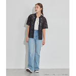 TVアニメ『らんま1/2』× earth music＆ecology Japan Label「チャイナレースシャツ」ブラック　着用イメージ（C）高橋留美子・小学館/「らんま1/2」製作委員会