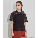 TVアニメ『らんま1/2』× earth music＆ecology Japan Label「チャイナレースシャツ」ブラック　着用イメージ（C）高橋留美子・小学館/「らんま1/2」製作委員会