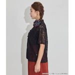 TVアニメ『らんま1/2』× earth music＆ecology Japan Label「チャイナレースシャツ」ブラック　着用イメージ（C）高橋留美子・小学館/「らんま1/2」製作委員会