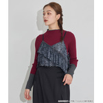 TVアニメ『らんま1/2』× earth music＆ecology Japan Label「シアービスチェ」ブラック　着用イメージ（C）高橋留美子・小学館/「らんま1/2」製作委員会