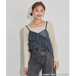 TVアニメ『らんま1/2』× earth music＆ecology Japan Label「シアービスチェ」ブラック　着用イメージ（C）高橋留美子・小学館/「らんま1/2」製作委員会