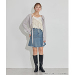 TVアニメ『らんま1/2』× earth music＆ecology Japan Label「シアービスチェ」アイボリー　着用イメージ（C）高橋留美子・小学館/「らんま1/2」製作委員会