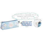 ペンポーチ（1,760円※税込）：合皮製・箔押し・ビーズ付・内ポケット付