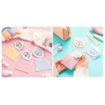 ポーチ入りミニアクリルミラー　3種　各935円