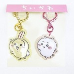 「ちいかわ ぷっくりったいペアキーホルダー」うさぎ＆ちいかわ