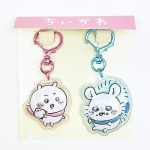 「ちいかわ ぷっくりったいペアキーホルダー」ちいかわ＆モモンガ