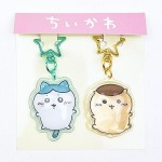 「ちいかわ ぷっくりったいペアキーホルダー」ハチワレ＆くりまんじゅう