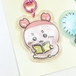 「ちいかわ ぷっくりったいペアキーホルダー」古本屋＆モモンガ