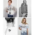 左上から ロゴスウェット(税込 ¥60,500)、チャーム(税込 各¥11,000)、ロゴTシャツ(税込 ¥38,500)