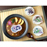 石ノ森萬画館「落第忍者乱太郎原画展」展望喫茶BLUE ZONEの限定コラボメニュー「落・乱」名物ワク線破りカレー