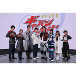 『超宇宙刑事ギャバン インフィニティ』左から、安田啓人・入山杏奈・赤羽流河・松永有紘・長田光平・有坂心花・角心菜・谷田ラナ