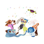 【偉業】「ズートピア２」全世界興収の洋画アニメ歴代1位＆7週連続のNO.1を達成！「インサイド・ヘッド」のみんなもお祝い♪記念アート到着 画像