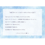 “水色”がイメージカラーのキャラといえば？アンケート結果1位～5位