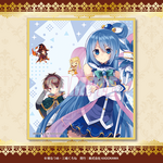 くじ引き堂『この素晴らしい世界に祝福を！』10th anniversary オンラインくじ【再販】　 D賞：カバーイラストミニ色紙 1巻「あぁ、駄女神さま」